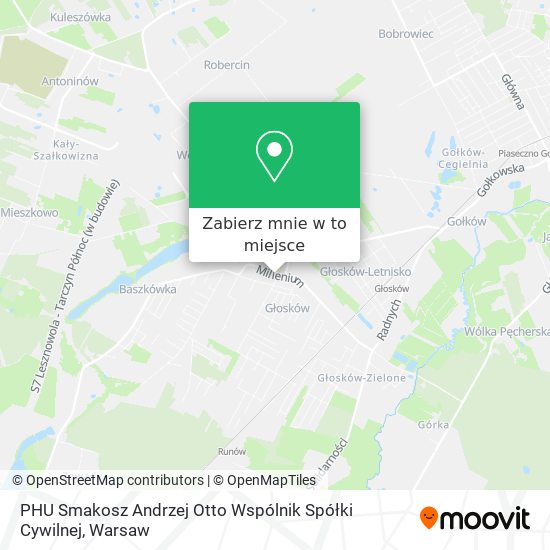 Mapa PHU Smakosz Andrzej Otto Wspólnik Spółki Cywilnej