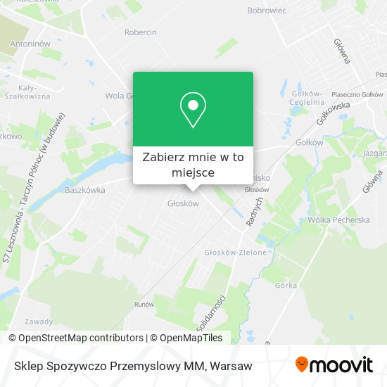 Mapa Sklep Spozywczo Przemyslowy MM