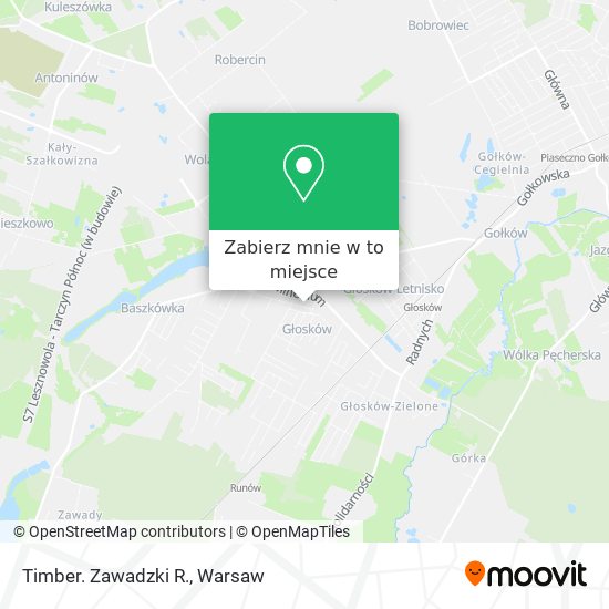 Mapa Timber. Zawadzki R.