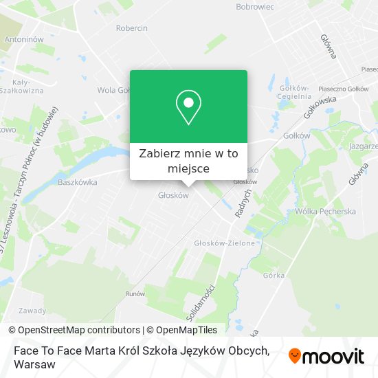 Mapa Face To Face Marta Król Szkoła Języków Obcych