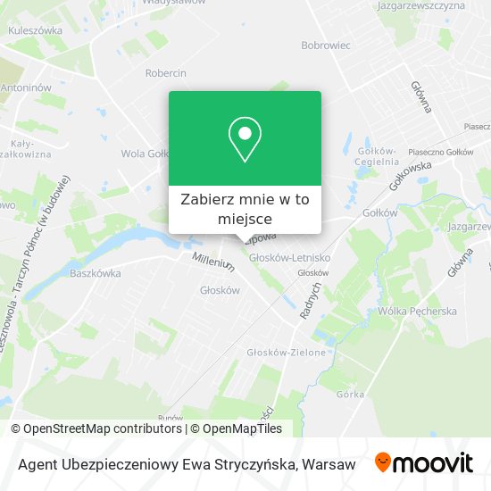 Mapa Agent Ubezpieczeniowy Ewa Stryczyńska