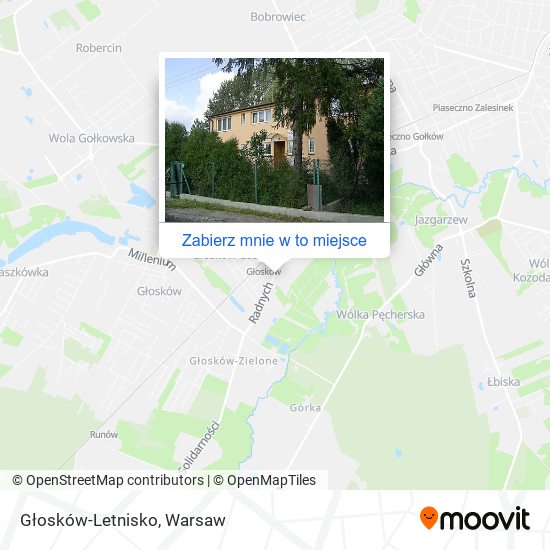 Mapa Głosków-Letnisko