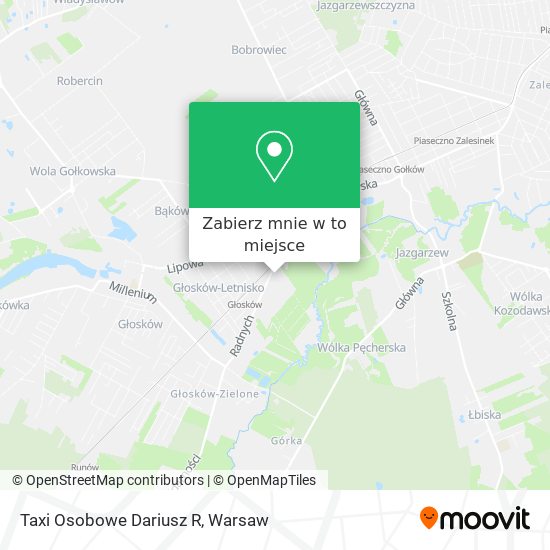 Mapa Taxi Osobowe Dariusz R