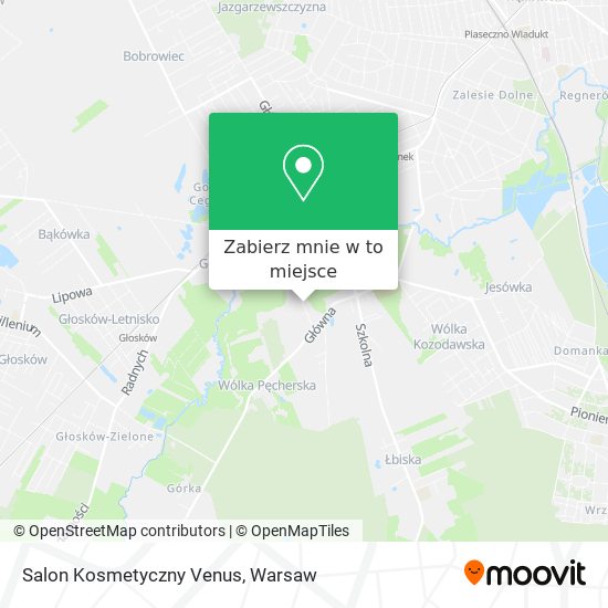 Mapa Salon Kosmetyczny Venus