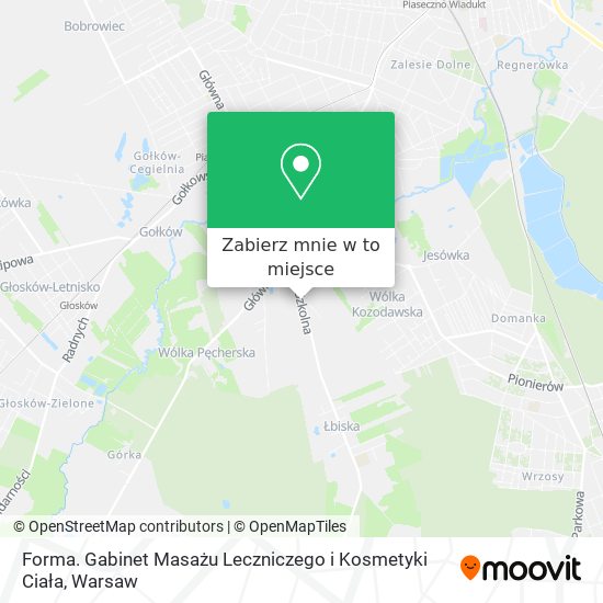 Mapa Forma. Gabinet Masażu Leczniczego i Kosmetyki Ciała