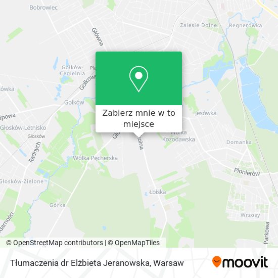 Mapa Tłumaczenia dr Elżbieta Jeranowska