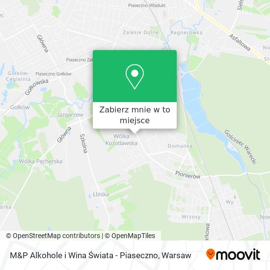 Mapa M&P Alkohole i Wina Świata - Piaseczno