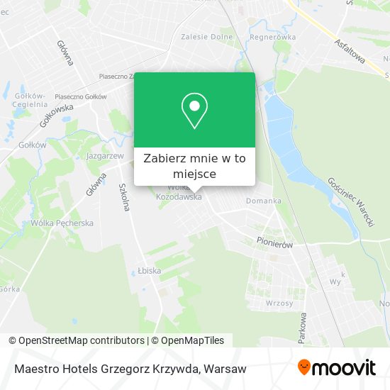 Mapa Maestro Hotels Grzegorz Krzywda