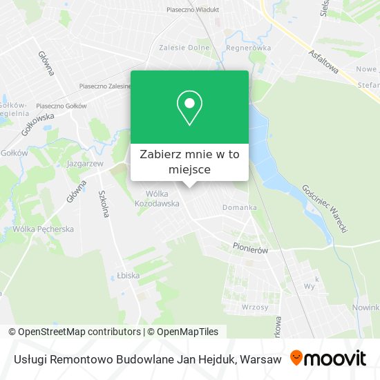 Mapa Usługi Remontowo Budowlane Jan Hejduk