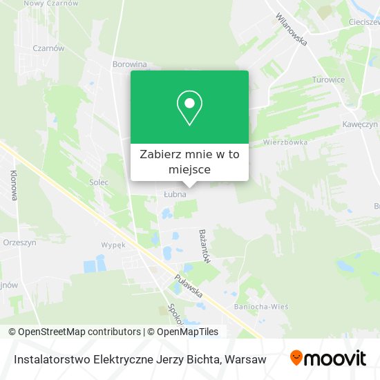 Mapa Instalatorstwo Elektryczne Jerzy Bichta