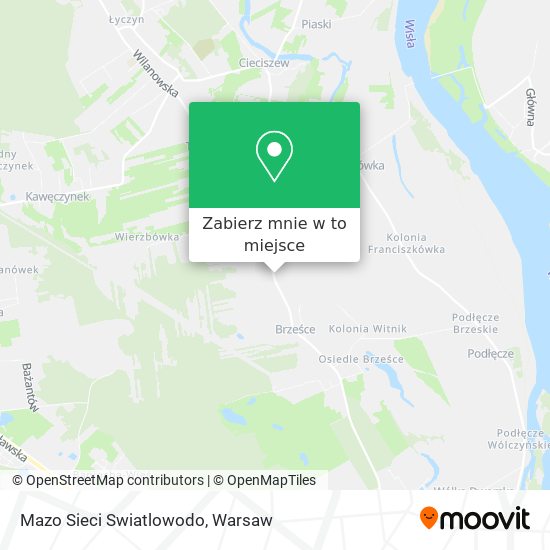 Mapa Mazo Sieci Swiatlowodo