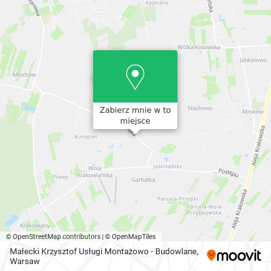 Mapa Małecki Krzysztof Usługi Montażowo - Budowlane