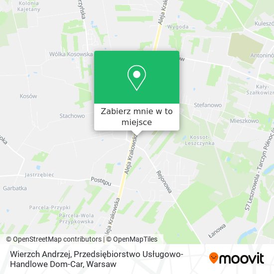 Mapa Wierzch Andrzej, Przedsiębiorstwo Usługowo-Handlowe Dom-Car