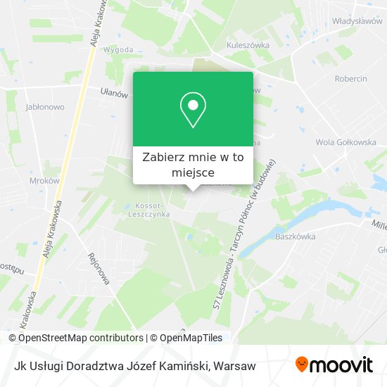 Mapa Jk Usługi Doradztwa Józef Kamiński