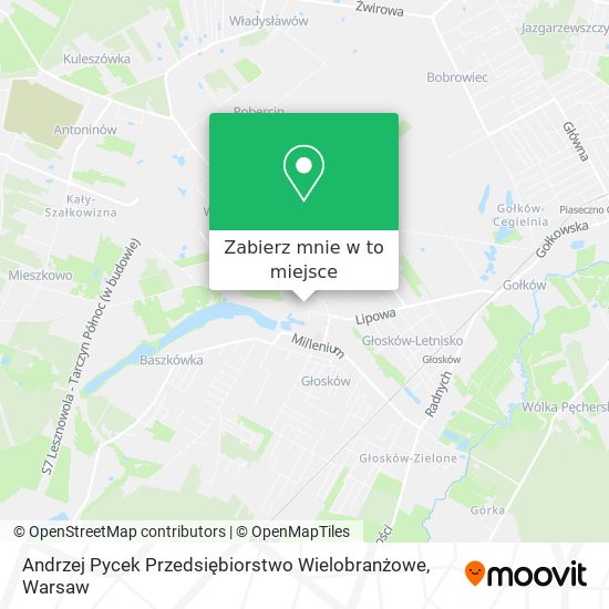 Mapa Andrzej Pycek Przedsiębiorstwo Wielobranżowe