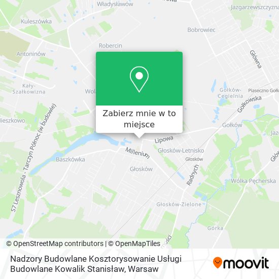 Mapa Nadzory Budowlane Kosztorysowanie Usługi Budowlane Kowalik Stanisław