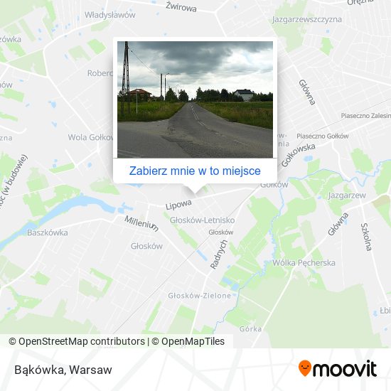 Mapa Bąkówka