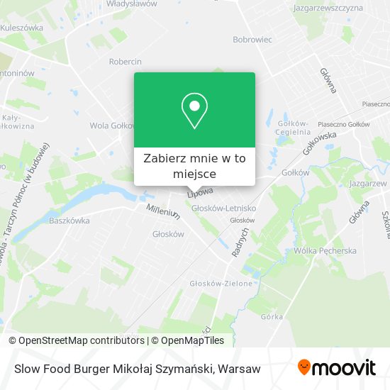 Mapa Slow Food Burger Mikołaj Szymański