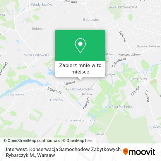 Mapa Interwest. Konserwacja Samochodów Zabytkowych. Rybarczyk M.