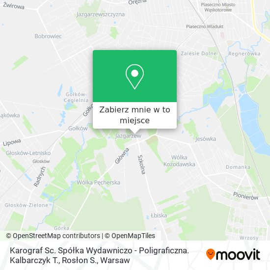 Mapa Karograf Sc. Spółka Wydawniczo - Poligraficzna. Kalbarczyk T., Rosłon S.