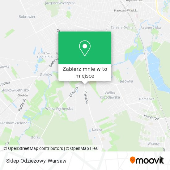 Mapa Sklep Odzieżowy