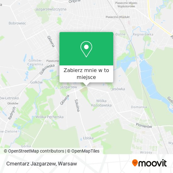 Mapa Cmentarz Jazgarzew