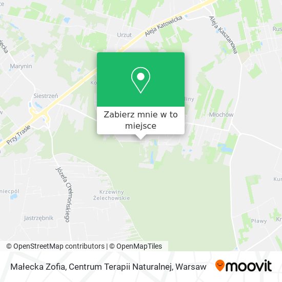 Mapa Małecka Zofia, Centrum Terapii Naturalnej