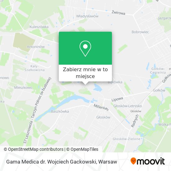 Mapa Gama Medica dr. Wojciech Gackowski