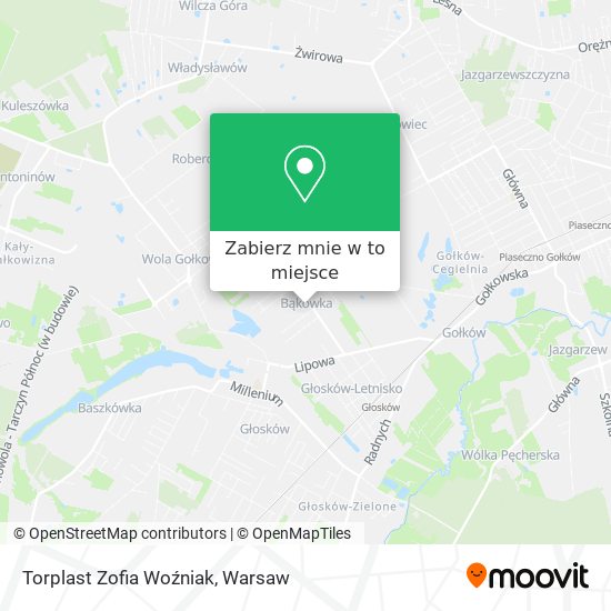 Mapa Torplast Zofia Woźniak