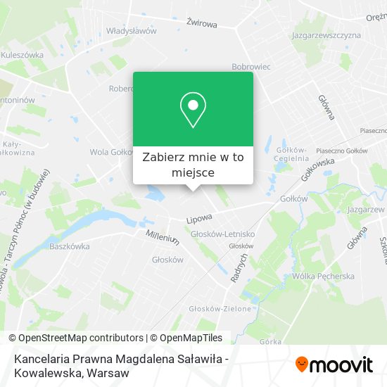 Mapa Kancelaria Prawna Magdalena Saławiła - Kowalewska