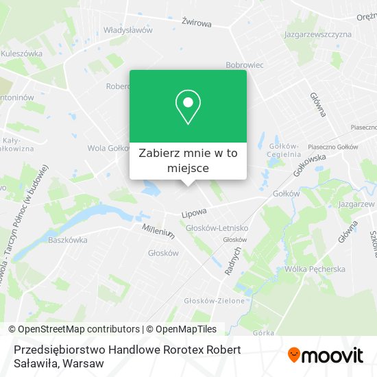 Mapa Przedsiębiorstwo Handlowe Rorotex Robert Saławiła