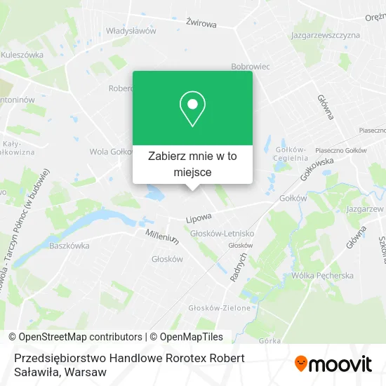 Mapa Przedsiębiorstwo Handlowe Rorotex Robert Saławiła