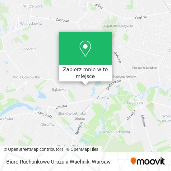 Mapa Biuro Rachunkowe Urszula Wachnik