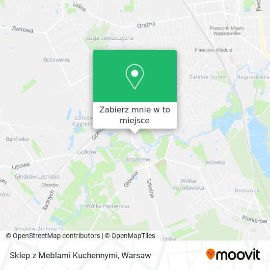 Mapa Sklep z Meblami Kuchennymi