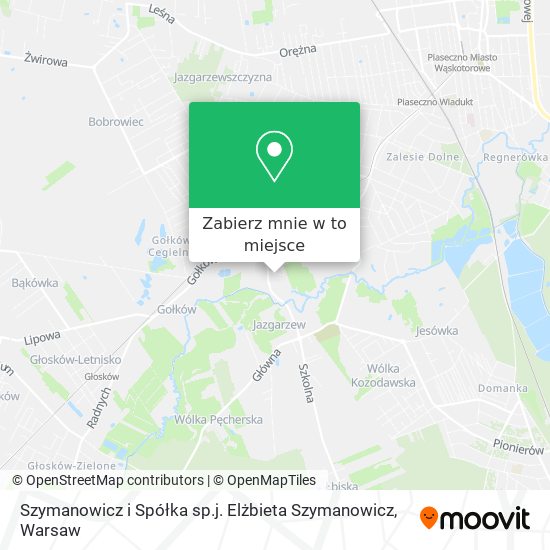 Mapa Szymanowicz i Spółka sp.j. Elżbieta Szymanowicz