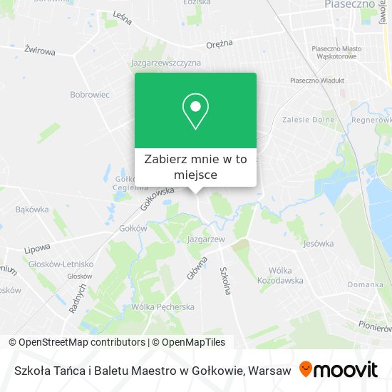 Mapa Szkoła Tańca i Baletu Maestro w Gołkowie