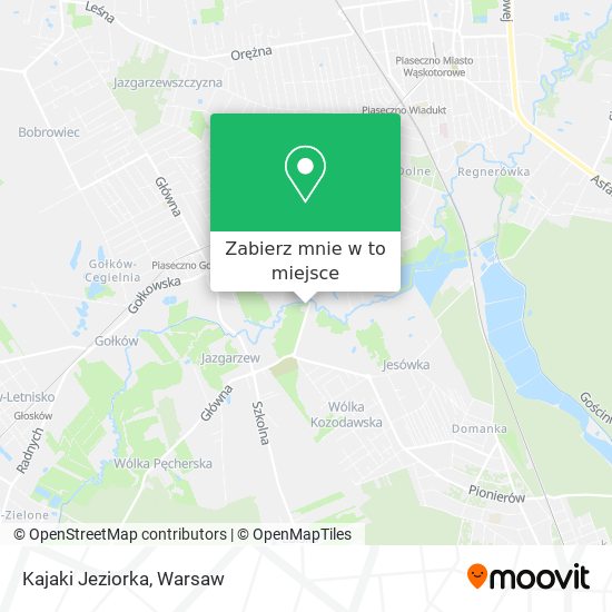 Mapa Kajaki Jeziorka