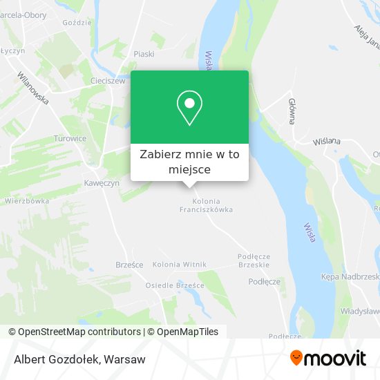 Mapa Albert Gozdołek