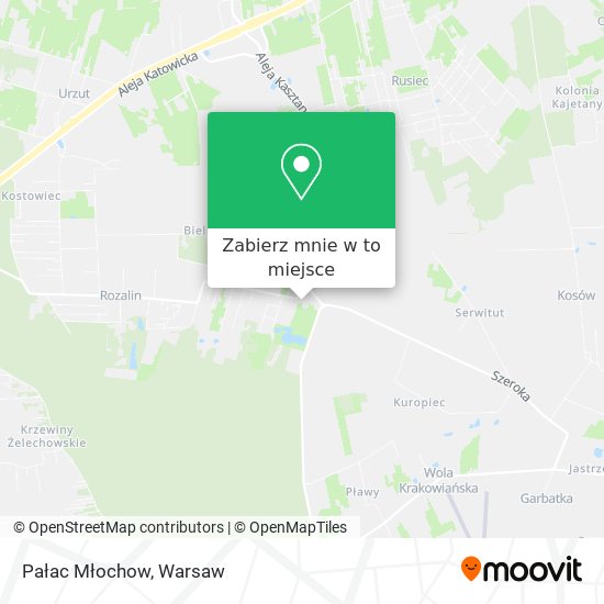 Mapa Pałac Młochow