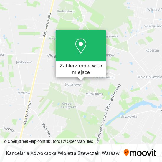 Mapa Kancelaria Adwokacka Wioletta Szewczak