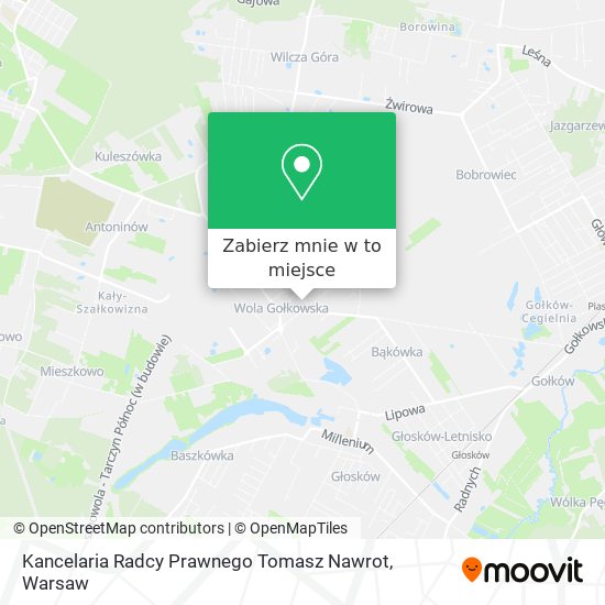 Mapa Kancelaria Radcy Prawnego Tomasz Nawrot