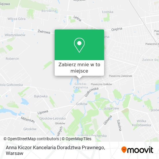 Mapa Anna Kiczor Kancelaria Doradztwa Prawnego