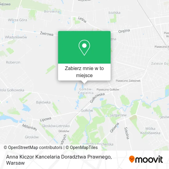Mapa Anna Kiczor Kancelaria Doradztwa Prawnego