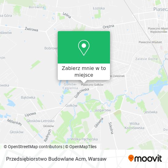 Mapa Przedsiębiorstwo Budowlane Acm