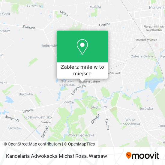 Mapa Kancelaria Adwokacka Michał Rosa