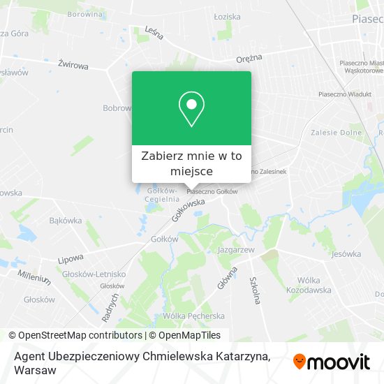 Mapa Agent Ubezpieczeniowy Chmielewska Katarzyna