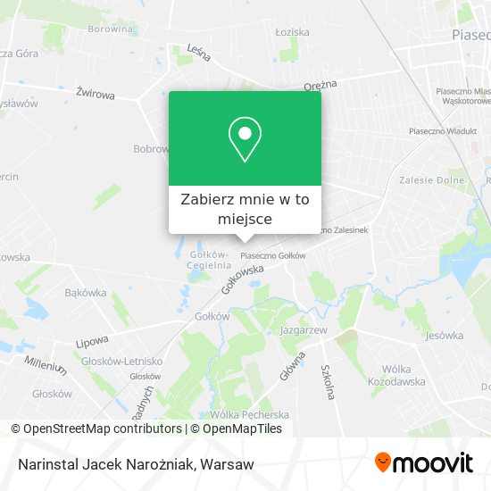 Mapa Narinstal Jacek Narożniak