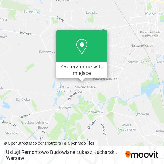 Mapa Usługi Remontowo Budowlane Łukasz Kucharski