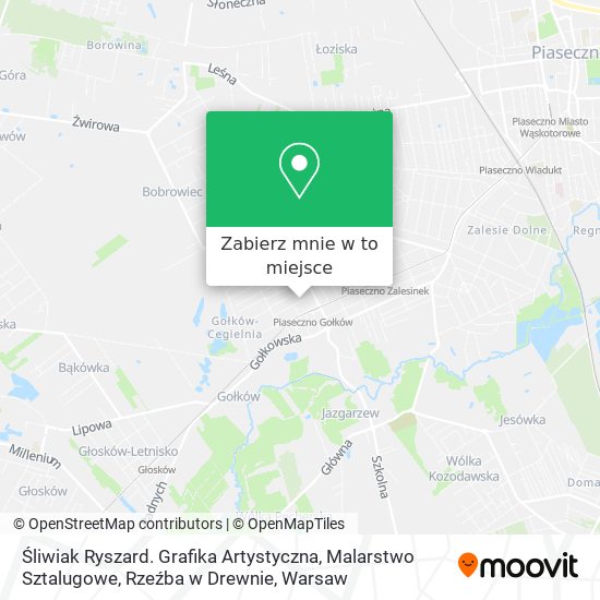 Mapa Śliwiak Ryszard. Grafika Artystyczna, Malarstwo Sztalugowe, Rzeźba w Drewnie