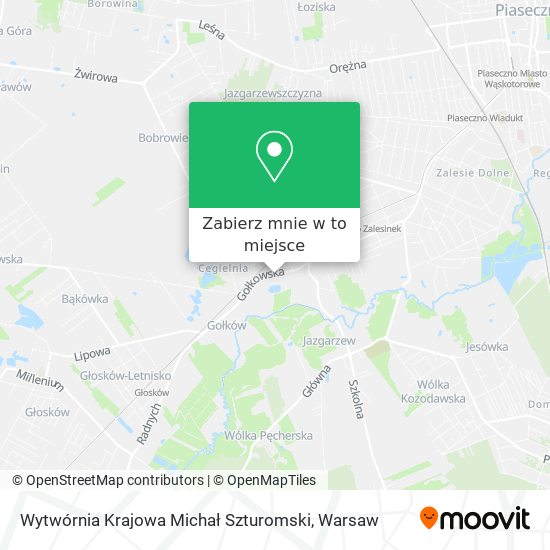 Mapa Wytwórnia Krajowa Michał Szturomski